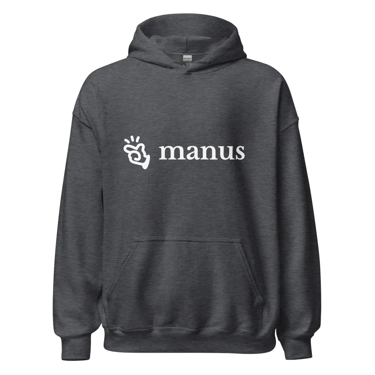 Manus Logo Hoodie (unisex) - Dark Heather / M