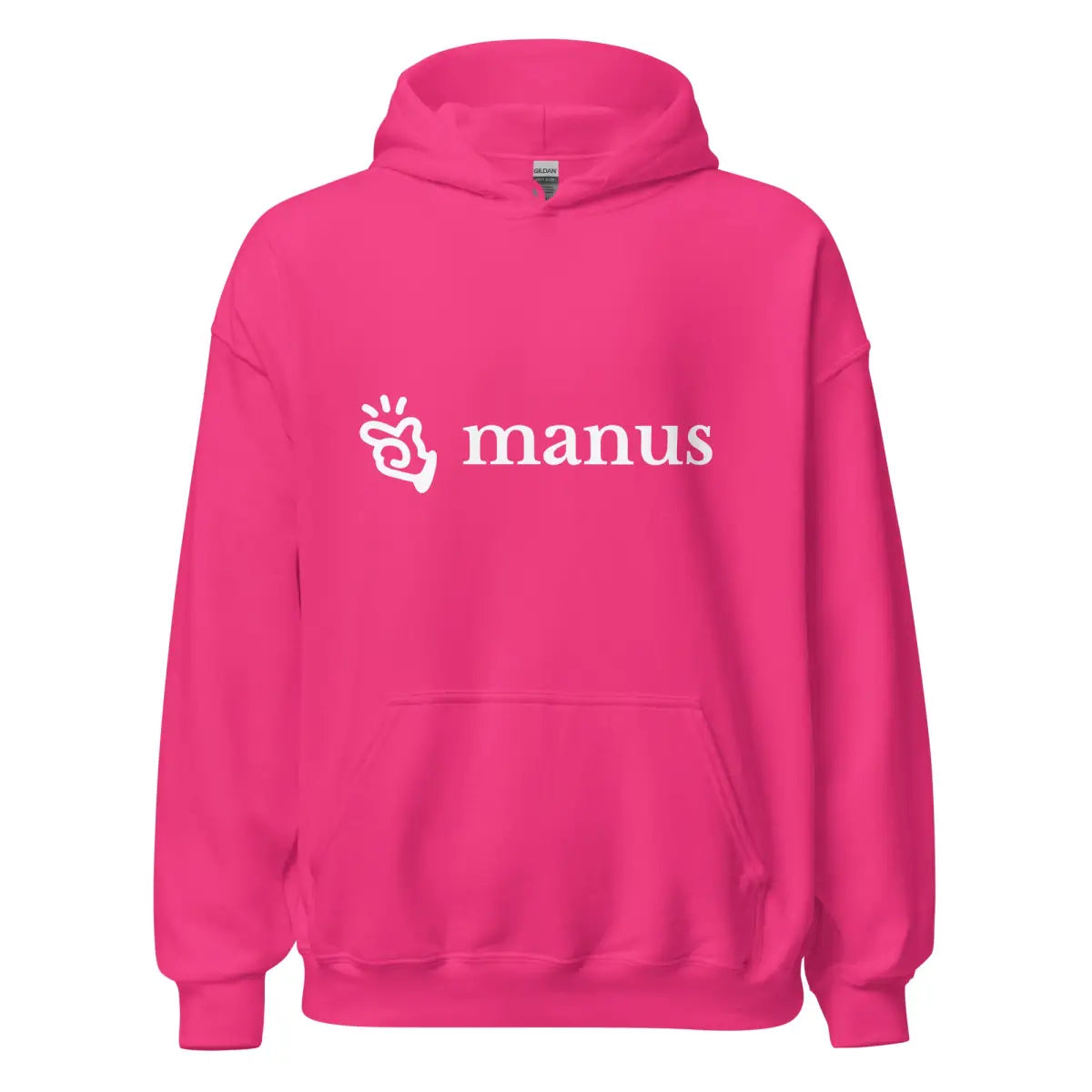 Manus Logo Hoodie (unisex) - Heliconia / M