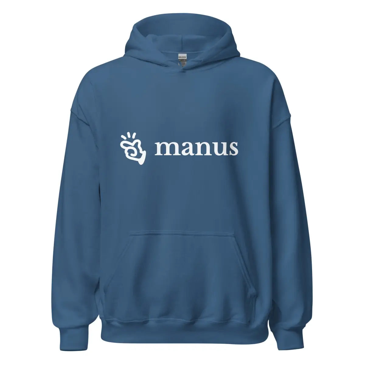 Manus Logo Hoodie (unisex) - Indigo Blue / M