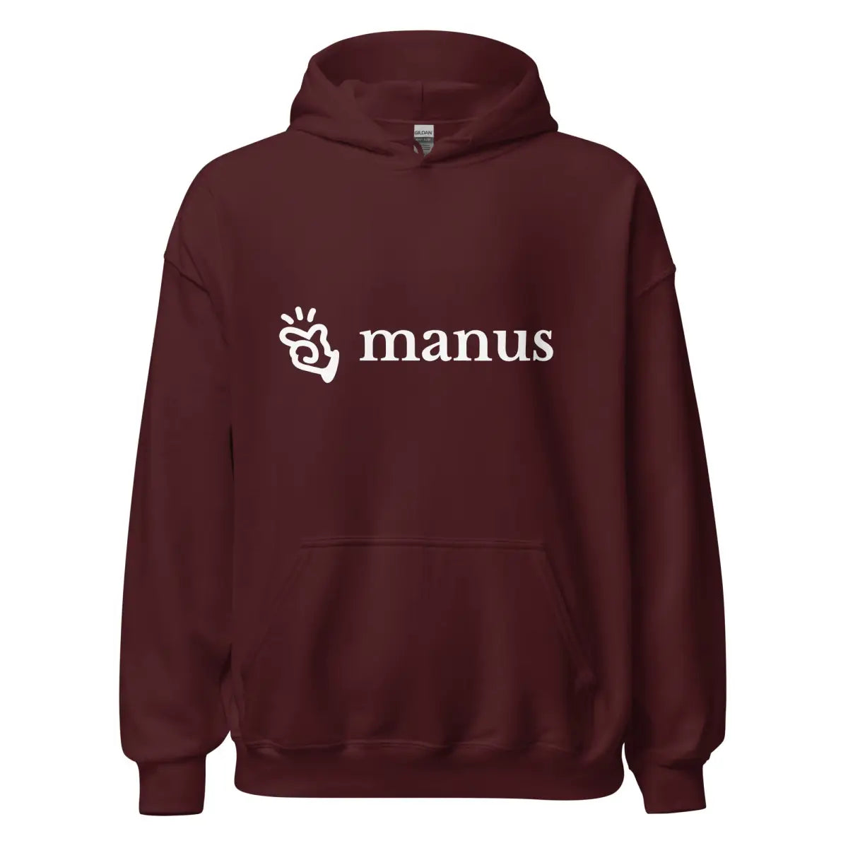 Manus Logo Hoodie (unisex) - Maroon / M