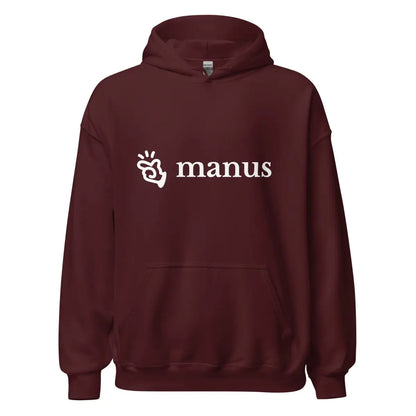 Manus Logo Hoodie (unisex) - Maroon / M