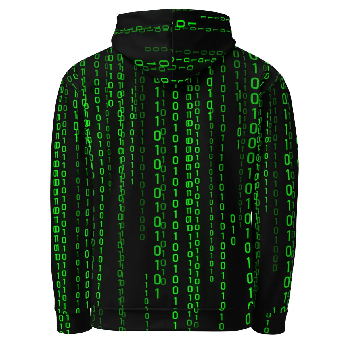 Matrix Falling Binary Hoodie (unisex)