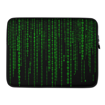 Matrix Falling Binary Laptop Sleeve - 15″