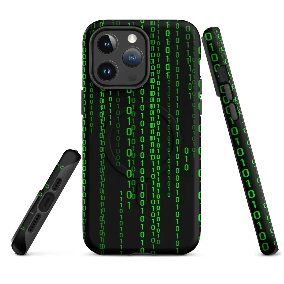 Matrix Falling Binary MagSafe® Tough Case for iPhone® - iPhone 14 Pro Max