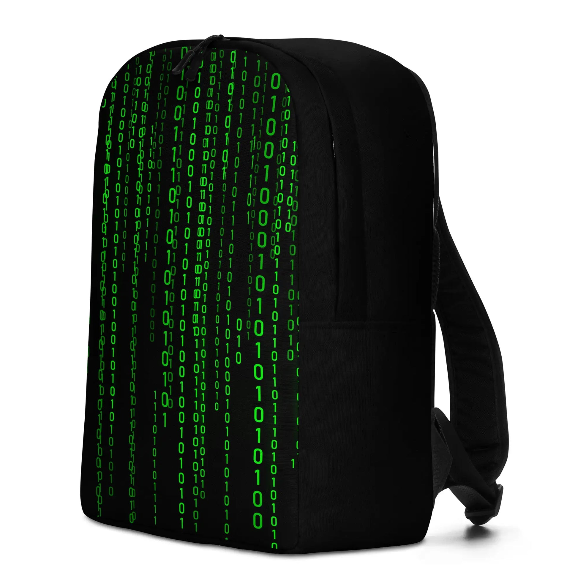 Matrix Falling Binary Minimalist Backpack