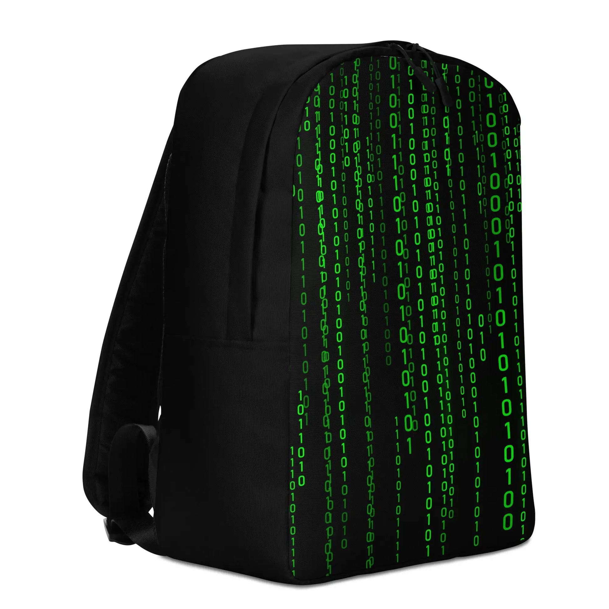 Matrix Falling Binary Minimalist Backpack