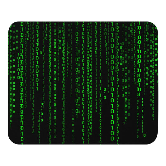 The Matrix Falling Binary Mouse Pad.