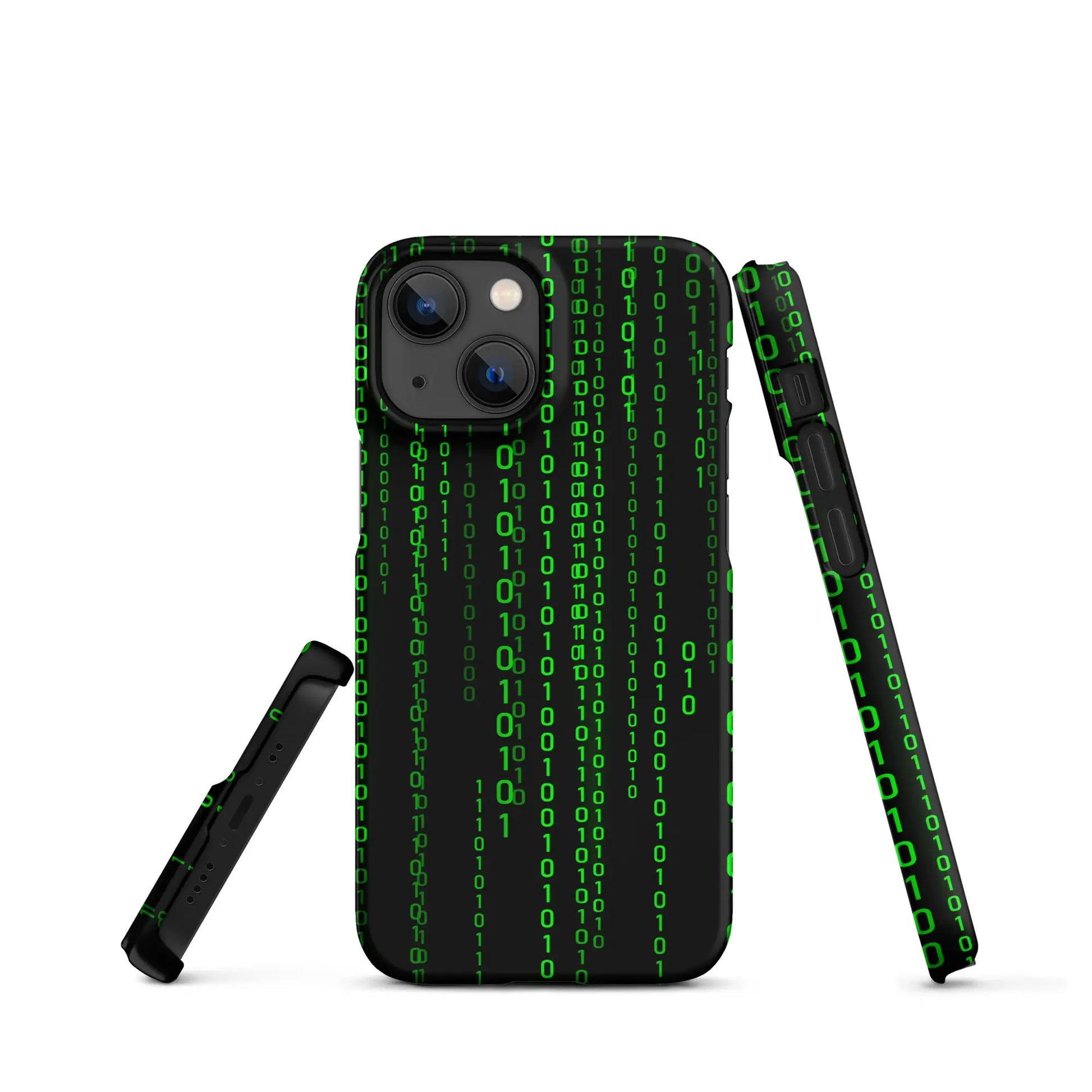 Matrix Falling Binary Snap Case for iPhone® - iPhone 13 Mini