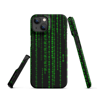 Matrix Falling Binary Snap Case for iPhone® - iPhone 14