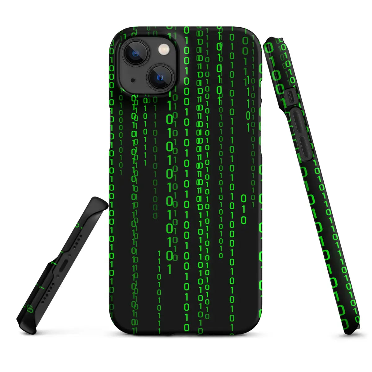 Matrix Falling Binary Snap Case for iPhone® - iPhone 14 Plus