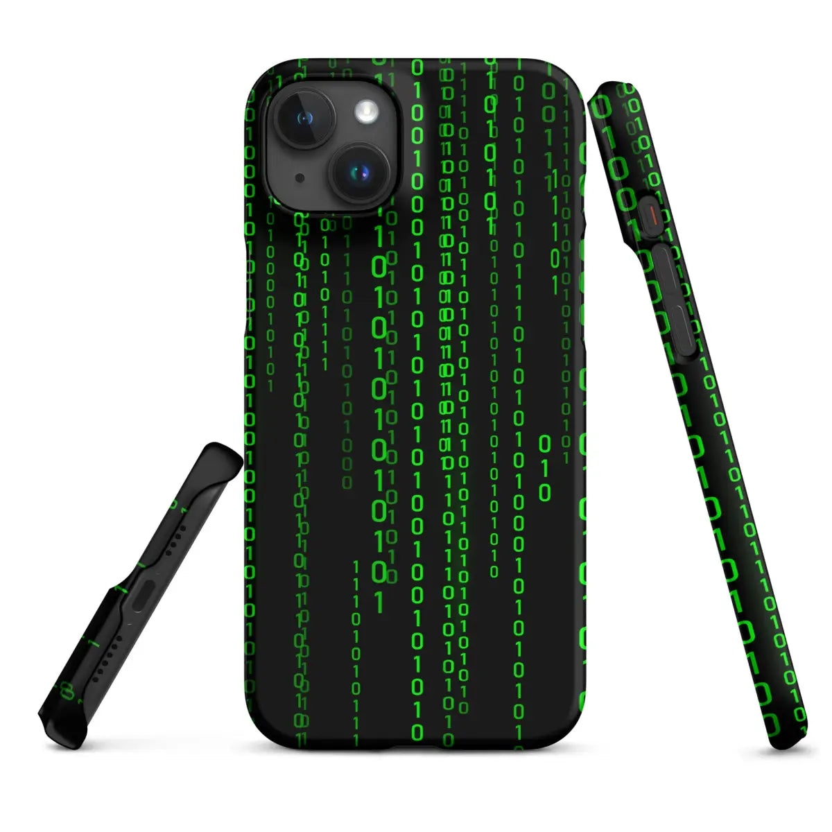 Matrix Falling Binary Snap Case for iPhone® - iPhone 15 Plus