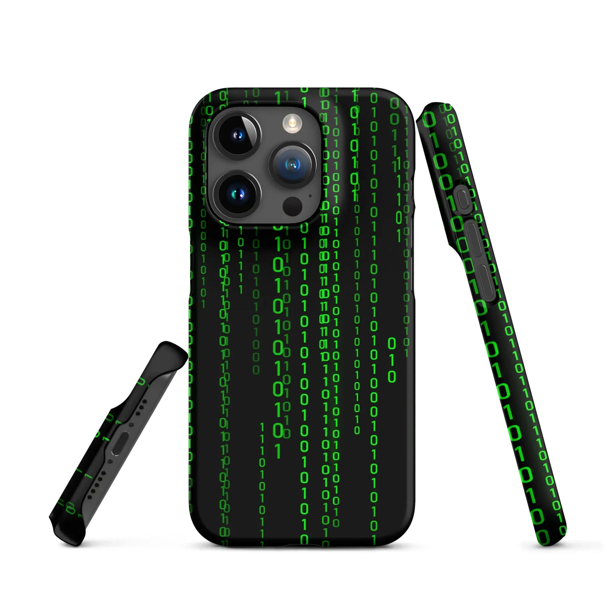 Matrix Falling Binary Snap Case for iPhone® - iPhone 15 Pro