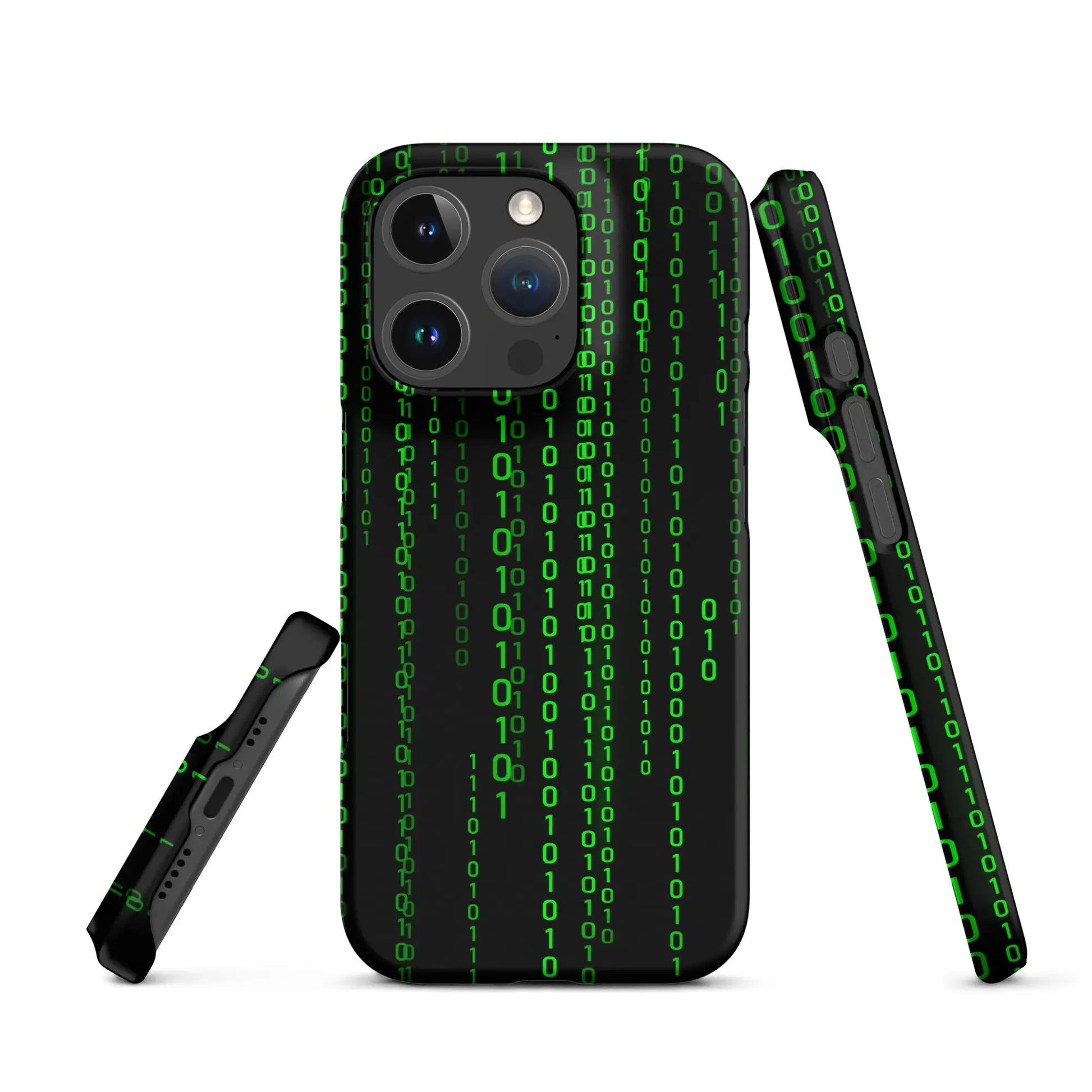 Matrix Falling Binary Snap Case for iPhone® - iPhone 16 Pro