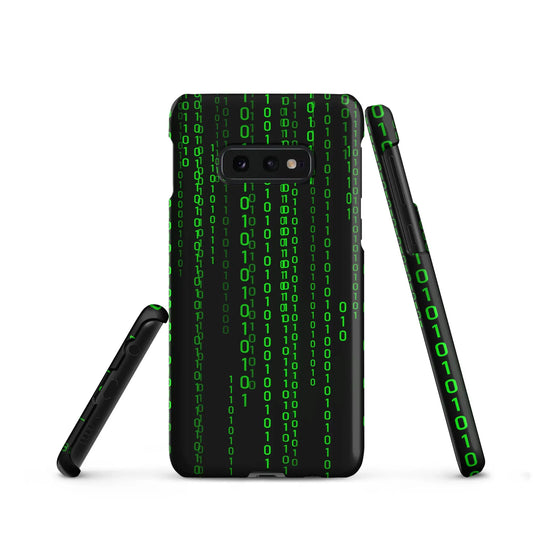 The Matrix Falling Binary Snap Case for Samsung® Samsung Galaxy S10e.