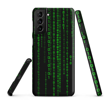 Matrix Falling Binary Snap Case for Samsung® - Samsung Galaxy S21 Plus