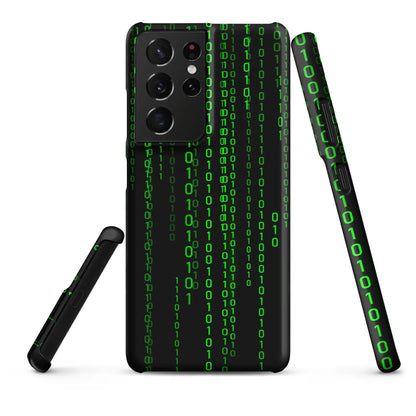 Matrix Falling Binary Snap Case for Samsung® - Samsung Galaxy S21 Ultra