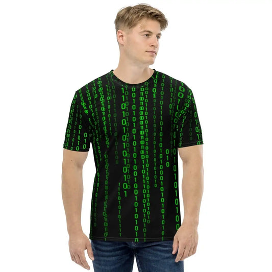 Matrix Falling Binary T-Shirt (men)