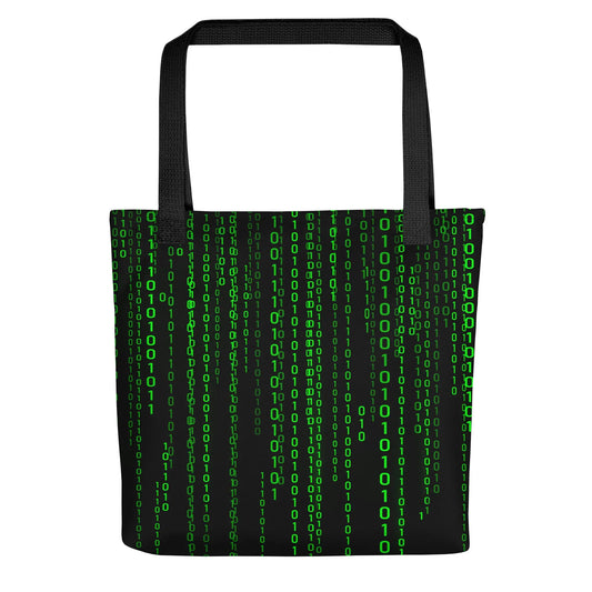 The Matrix Falling Binary Tote Bag.