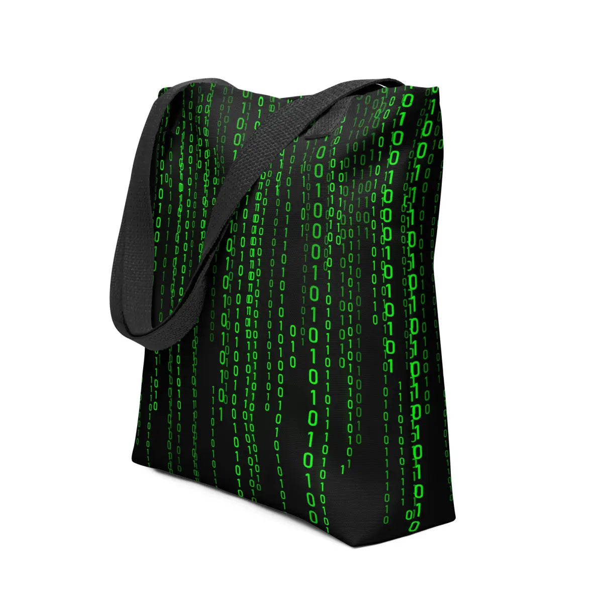 Matrix Falling Binary Tote Bag