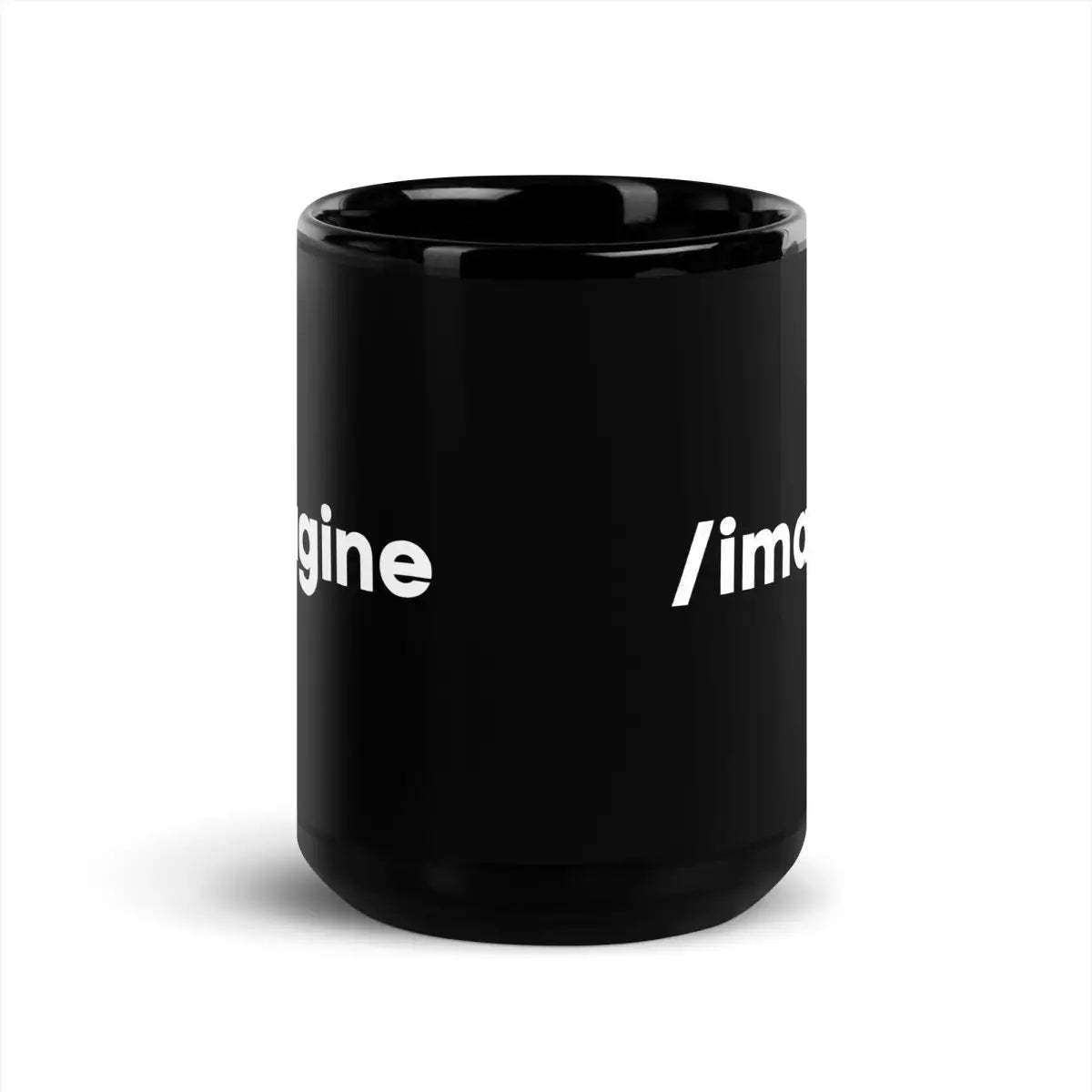 Midjourney /imagine Prompt Black Glossy Mug