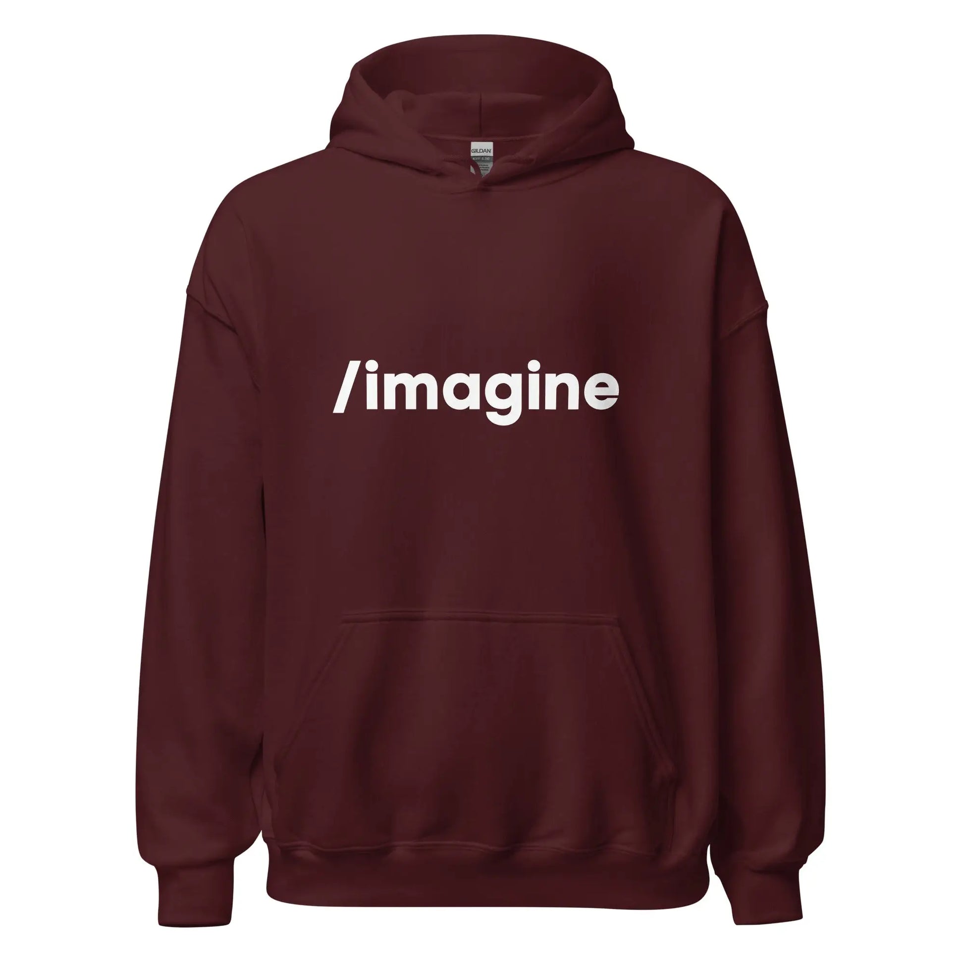 Midjourney /imagine Prompt Hoodie (unisex) - Maroon / M