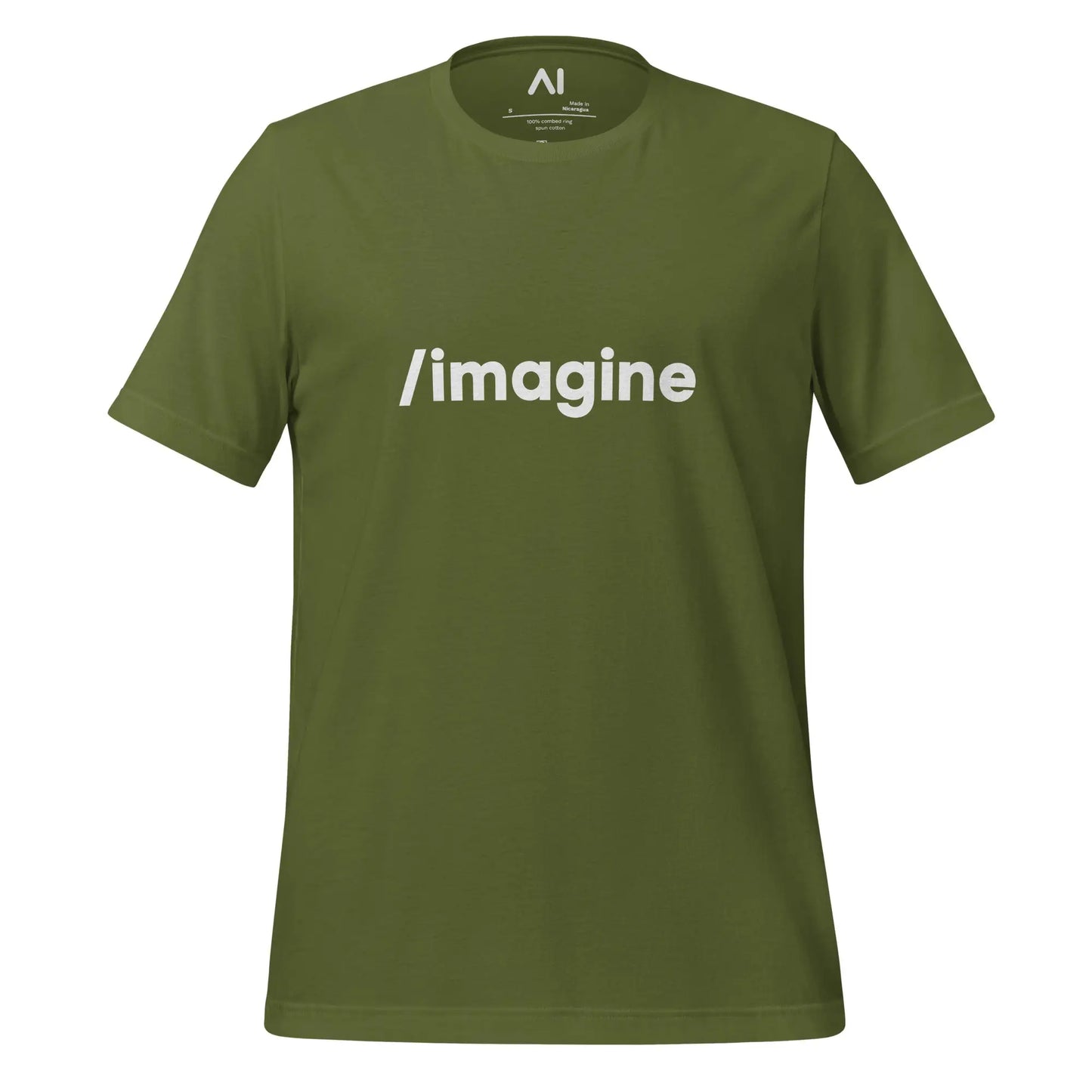 Midjourney /imagine Prompt T-Shirt (unisex) - Olive / M