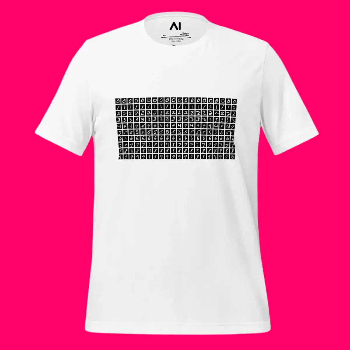 MNIST Number Dataset T-Shirt (unisex)