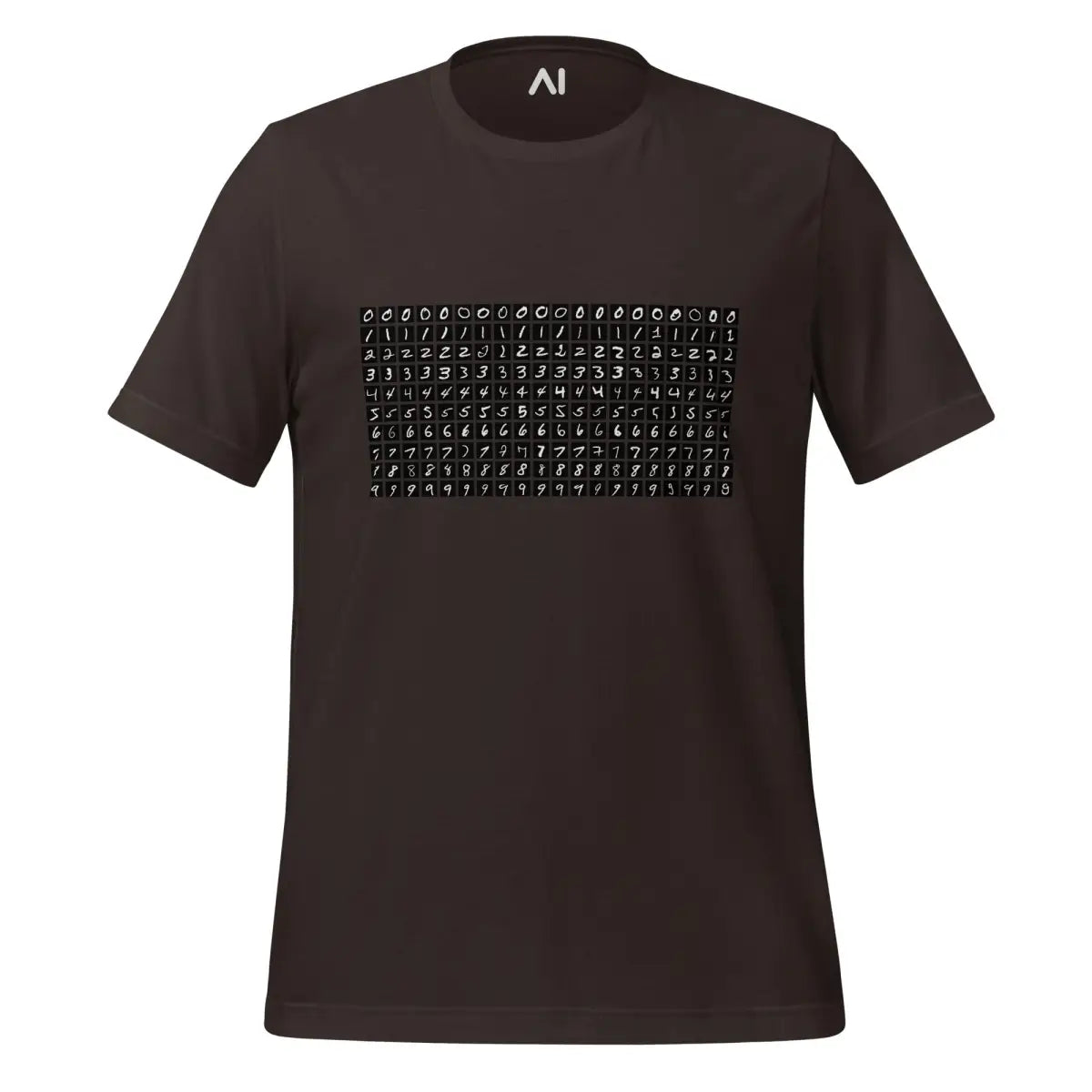 MNIST Number Dataset T-Shirt (unisex) - Brown / M