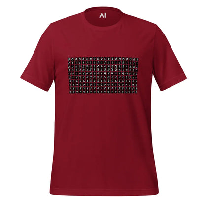 MNIST Number Dataset T-Shirt (unisex) - Cardinal / M