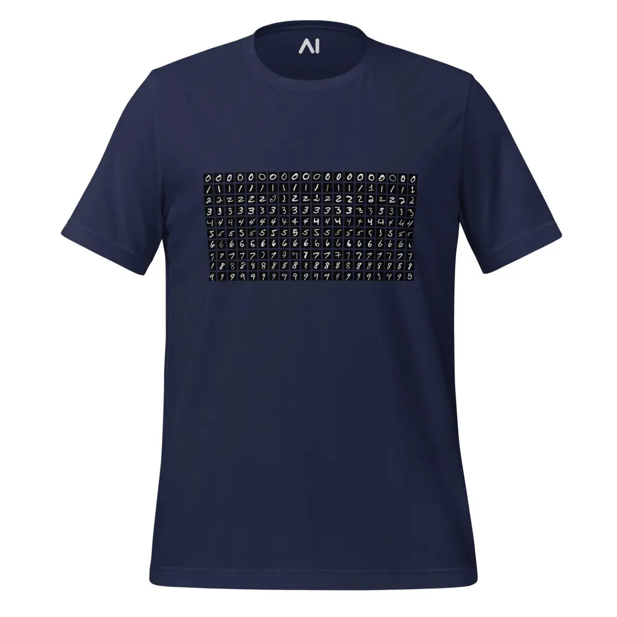 MNIST Number Dataset T-Shirt (unisex) - Navy / M