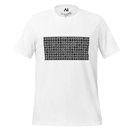 The Mnist Number Dataset T-shirt (unisex) White / m.