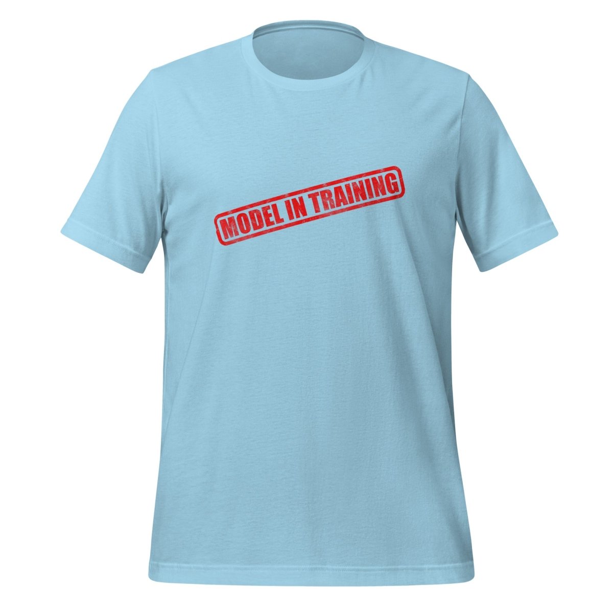 Model In Training Stamp T-Shirt (unisex) - Ocean Blue - AI Store