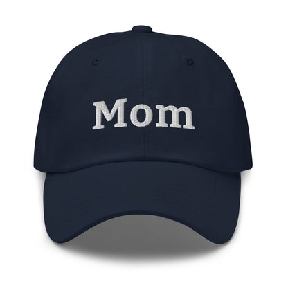 "Mom" Embroidered Cap - Navy - AI Store