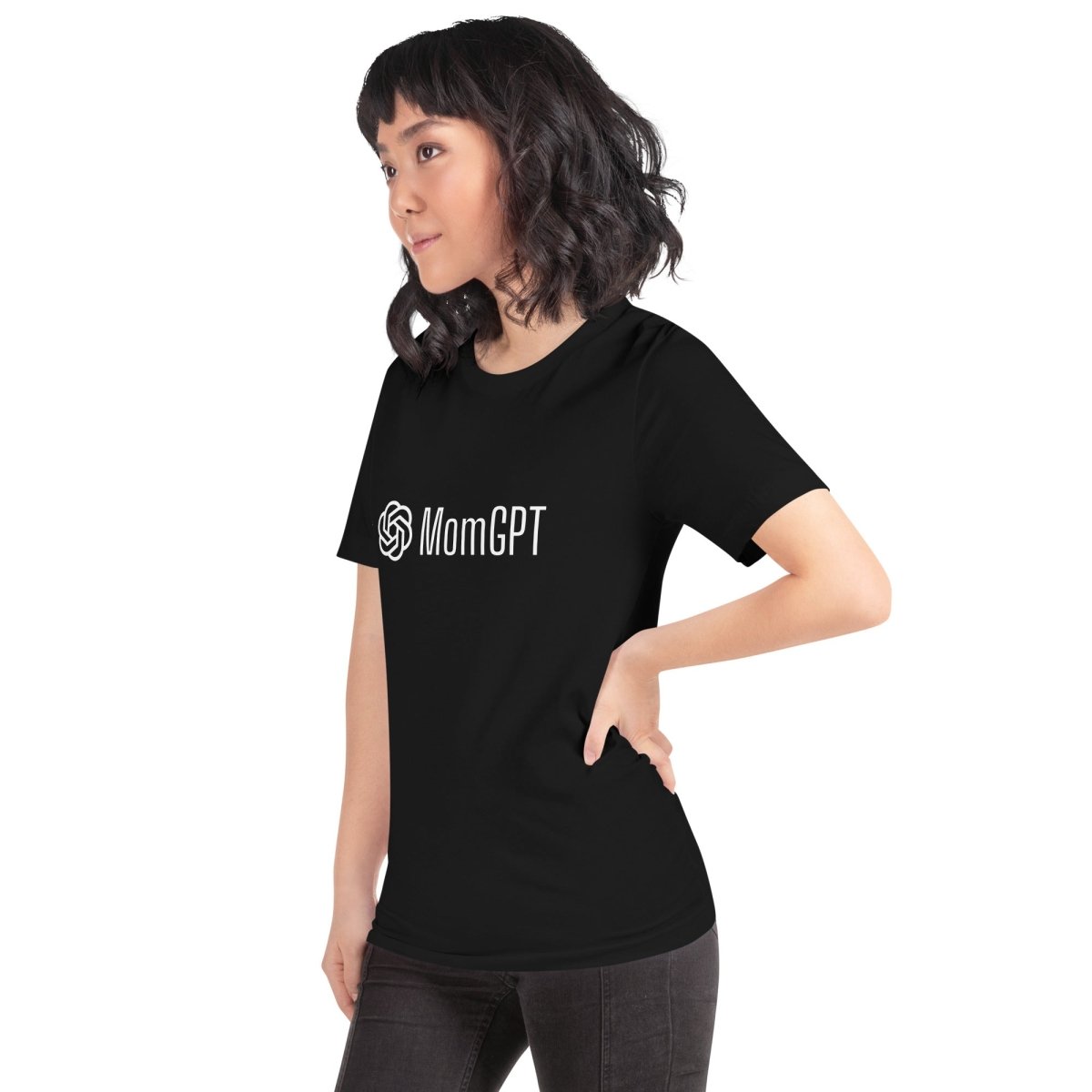 MomGPT T-Shirt 4 (unisex) - Black - AI Store