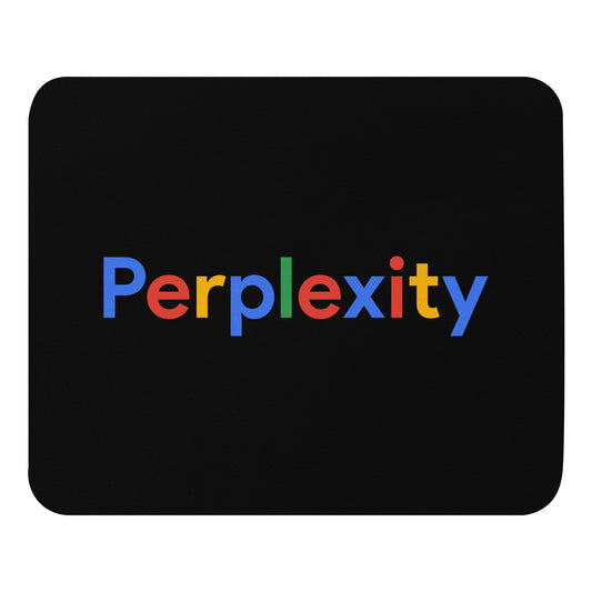 Black Perplexity Search Logo Mouse Pad