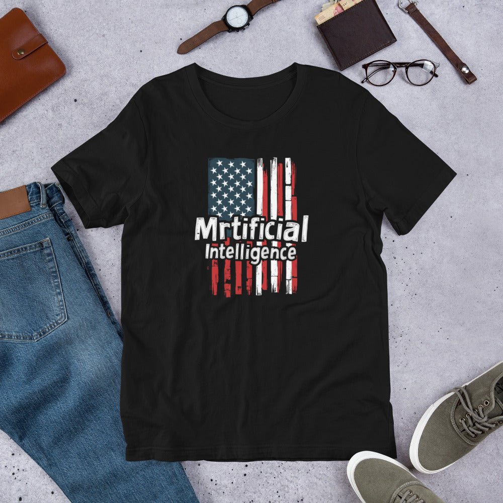 Murica Mrtificial Intelligence T-Shirt (unisex) - Black - AI Store