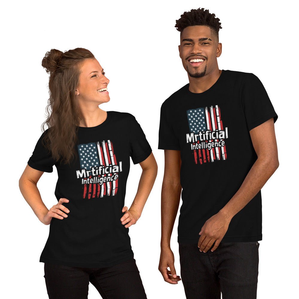 Murica Mrtificial Intelligence T-Shirt (unisex) - Black - AI Store