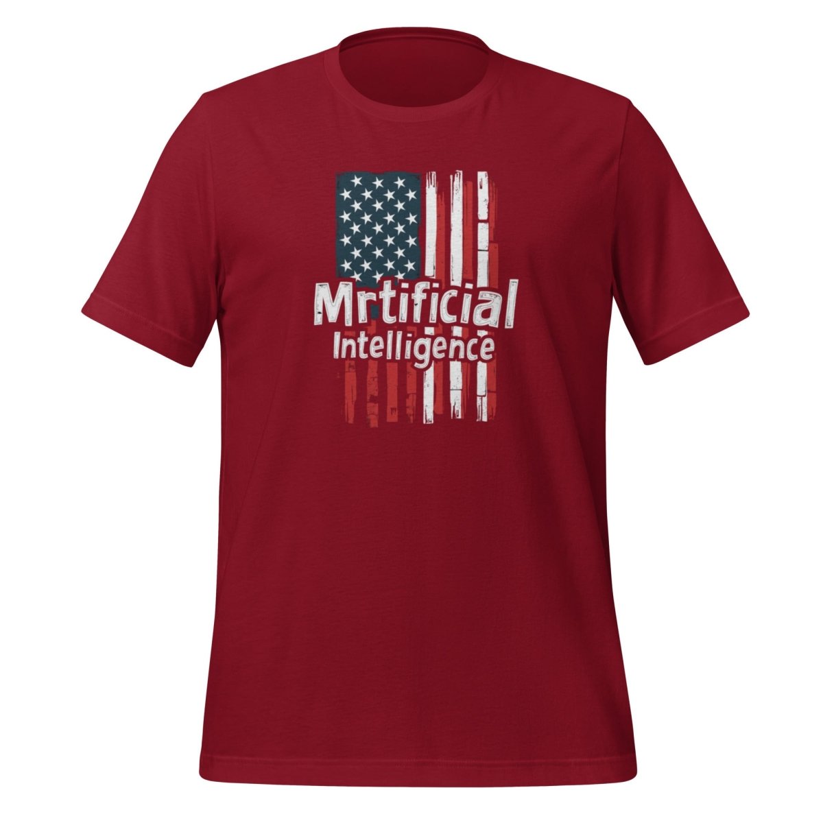 Murica Mrtificial Intelligence T-Shirt (unisex) - Cardinal - AI Store