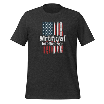 Murica Mrtificial Intelligence T-Shirt (unisex) - Dark Grey Heather - AI Store