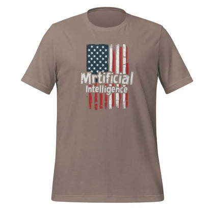 Murica Mrtificial Intelligence T-Shirt (unisex) - Pebble / M