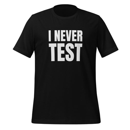 My code just works! T-Shirt (unisex) - Black - AI Store