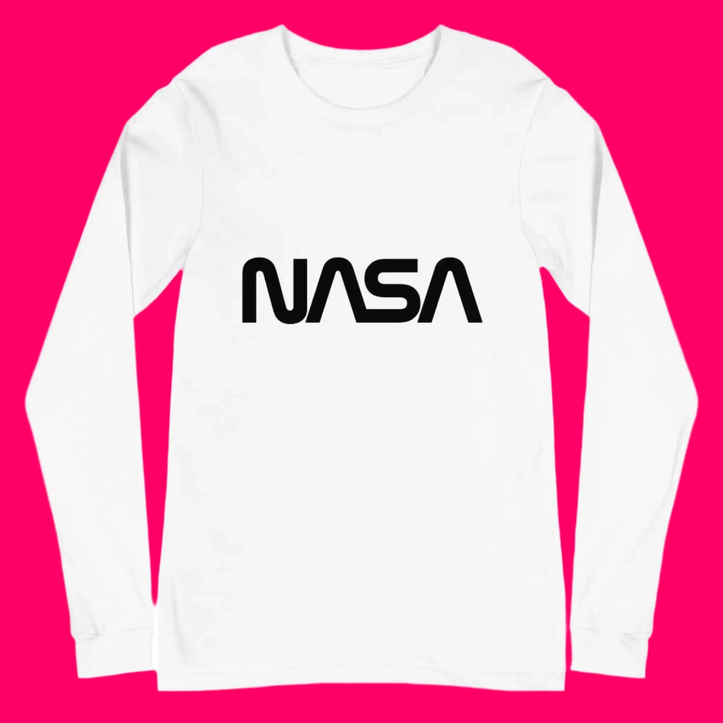 NASA Black Meatball Logo Long Sleeve T-Shirt (unisex)