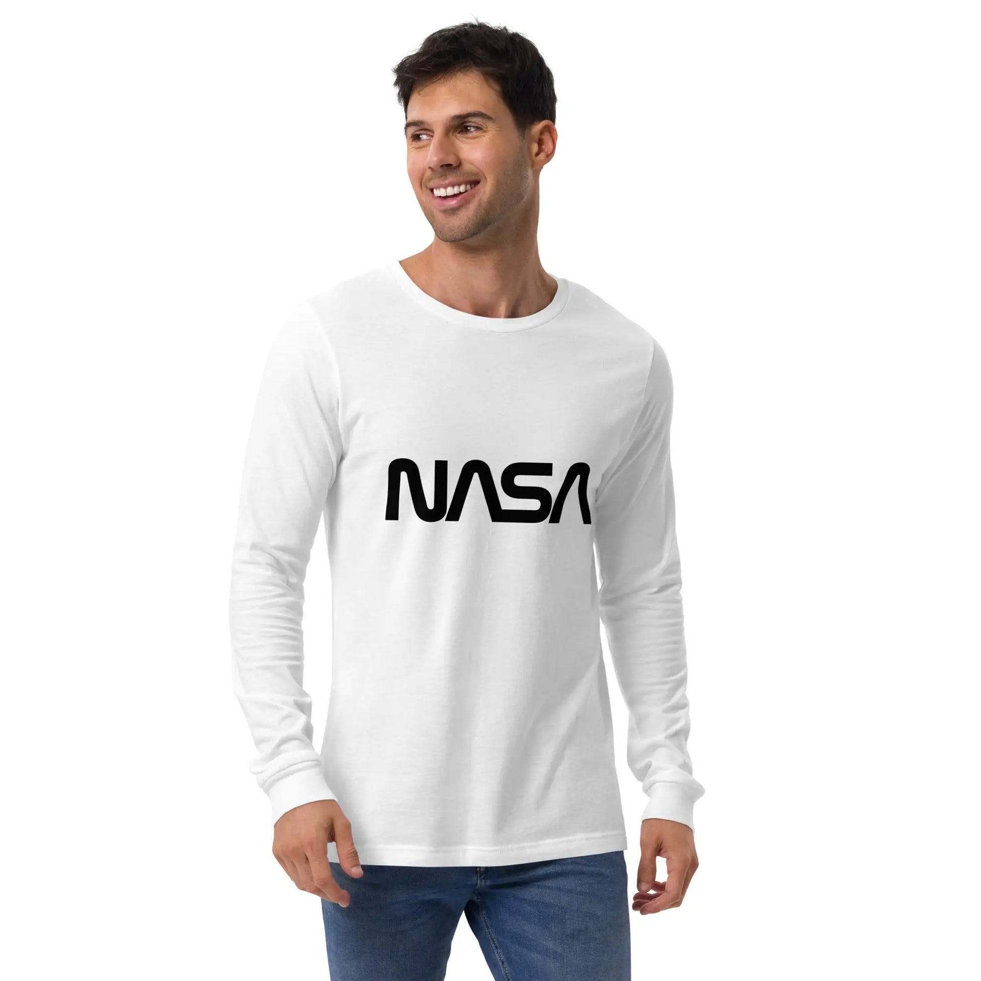 NASA Black Meatball Logo Long Sleeve T-Shirt (unisex)