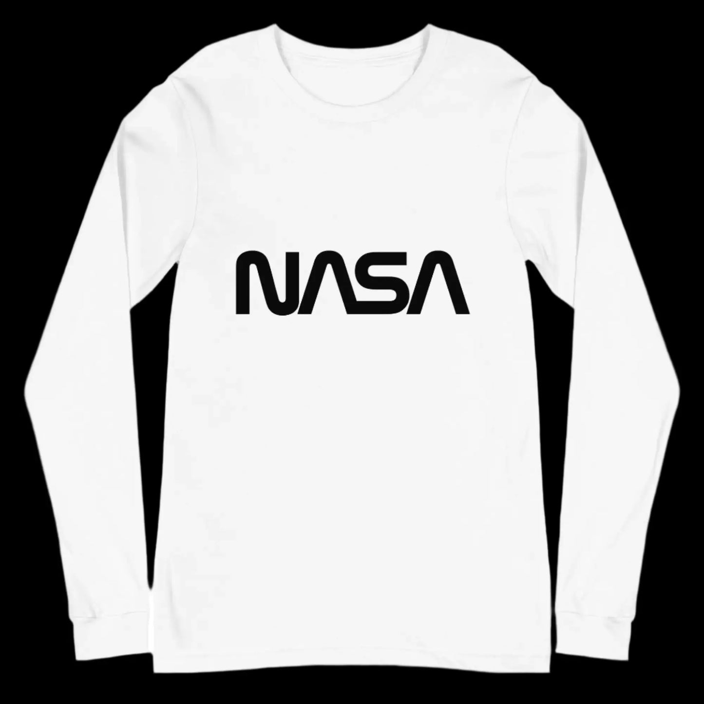 NASA Black Meatball Logo Long Sleeve T-Shirt (unisex)