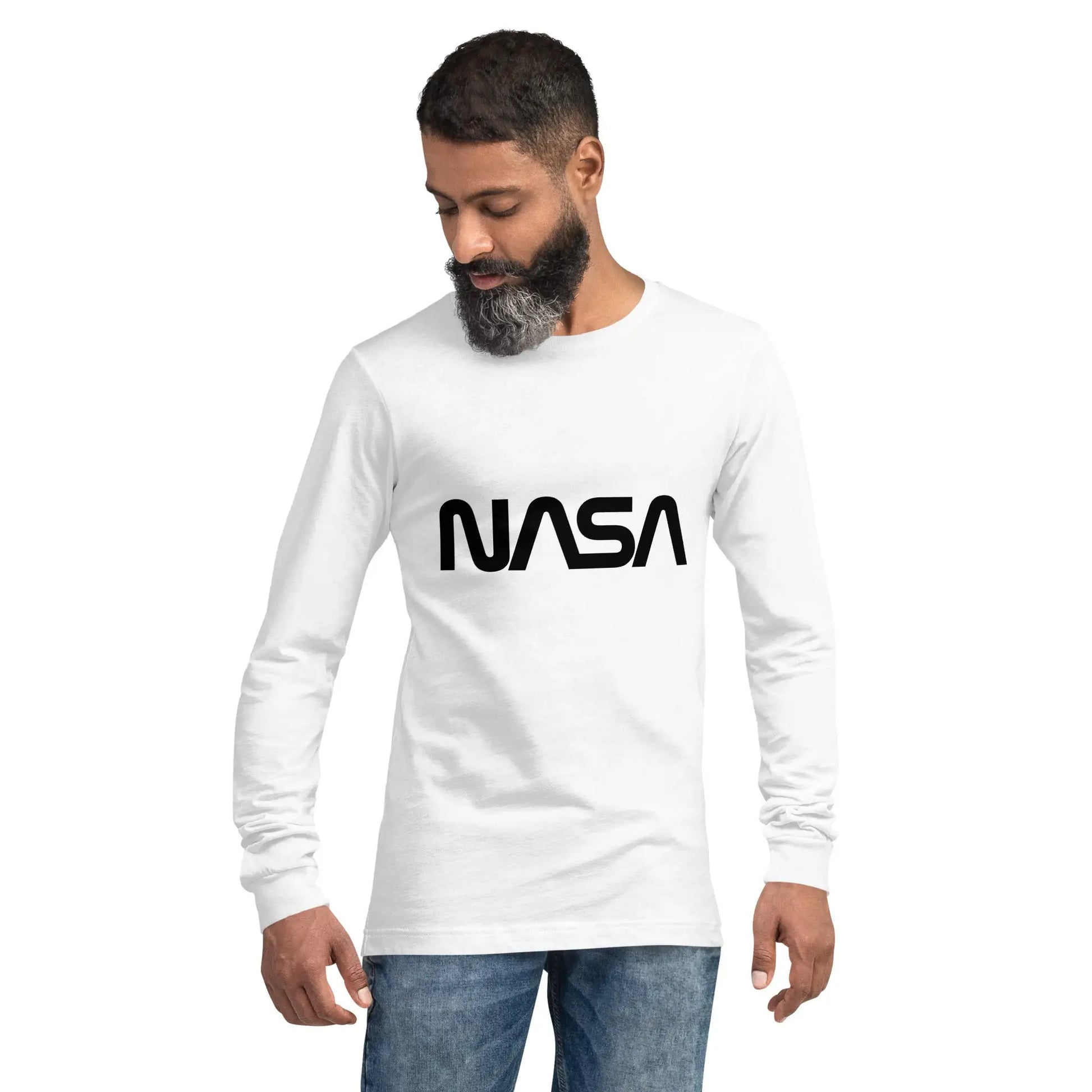 NASA Black Meatball Logo Long Sleeve T-Shirt (unisex)