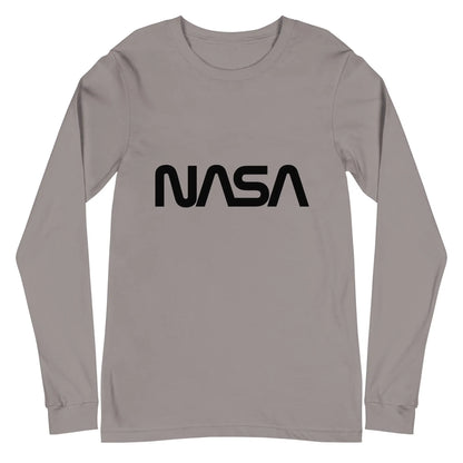 NASA Black Meatball Logo Long Sleeve T-Shirt (unisex) - Storm / M