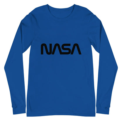 NASA Black Meatball Logo Long Sleeve T-Shirt (unisex) - True Royal / M