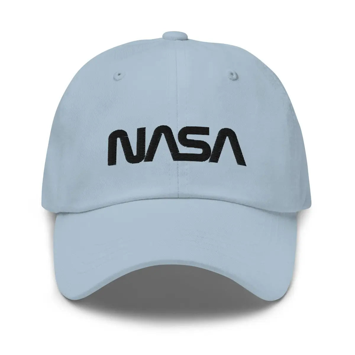 NASA Black Worm Logo Embroidered Cap - Light Blue