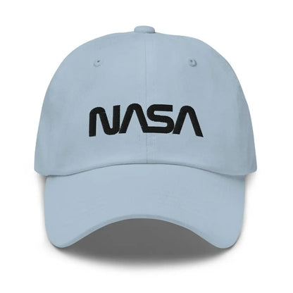 The Nasa Black Worm Logo Cap Light Blue.