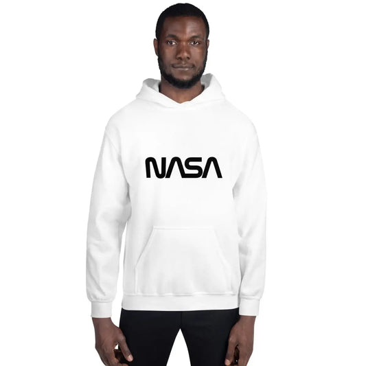 The Nasa Black Worm Logo Hoodie (unisex).